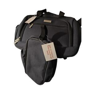 Forecast Dark Navy Bora Bora Crossbody CarryOn Tote + Travel Toiletry Bag NWT